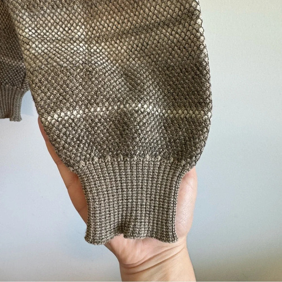 Ermenegildo Zegna striped crewneck cotton blend sweater size S/48 - Picture 4 of 5